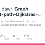 GitHub - Mitchelljdaw/-Graph-shortest-path-Dijkstras-algorithm: Airport ...