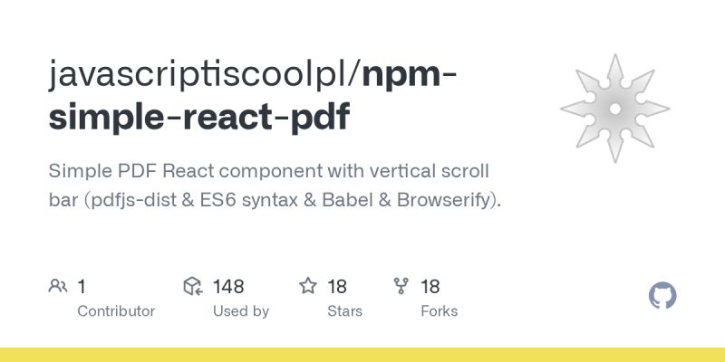 Github Javascriptiscoolpl Npm Simple React Pdf Simple Pdf React - Premium Geometric Pattern Gallery - Ultra HD