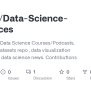 GitHub - Sahaavi/Data-Science-Resources: 📊 List Of Free Data Science ...