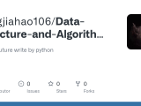Github Yangjiahao106 Data Structure And Algorithm Analysis In Python