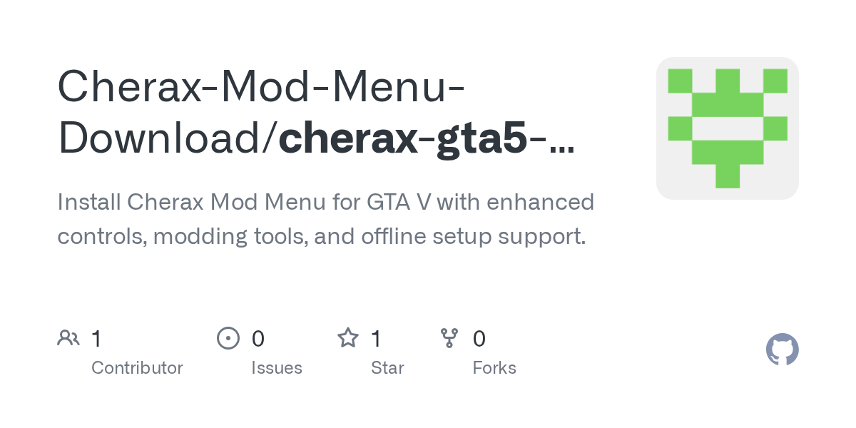 GitHub Cherax Mod Menu Download Cherax Gta5 Mod Menu Install Cherax Cherax Gta5 Mod Menu
