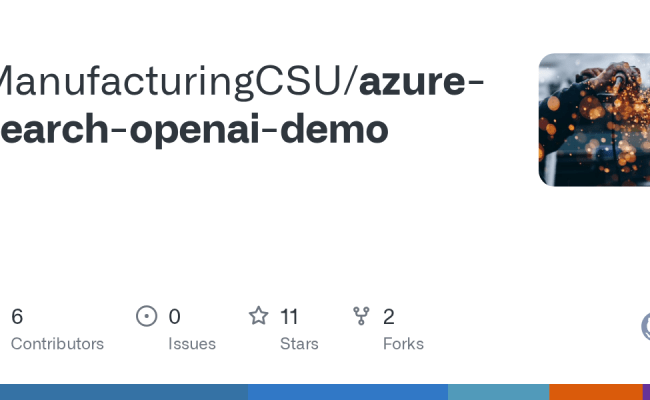 GitHub - ManufacturingCSU/azure-search-openai-demo