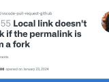 Local Link Doesn T Work If The Permalink Is From A Fork Issue 5655