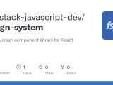 Github Full Stack Javascript Dev Design System Modern Clean