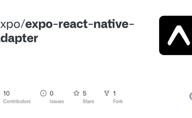 GitHub - Expo/expo-react-native-adapter