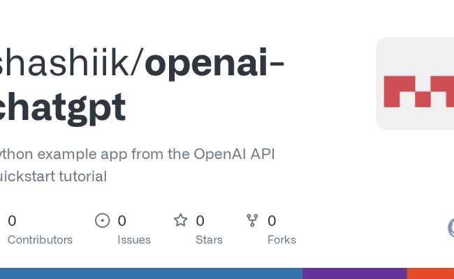 GitHub - Shashiik/openai-chatgpt: Python Example App From The OpenAI ...