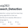 GitHub - Akrambaig282/Hate_Speech_Detection: Hate Speech Detection ...