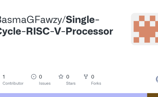 GitHub - BasmaGFawzy/Single-Cycle-RISC-V-Processor