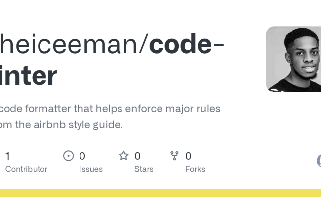 GitHub - Theiceeman/code-linter: A Code Formatter That Helps Enforce ...