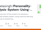 Personality Analysis System Using Machine Learning Personality