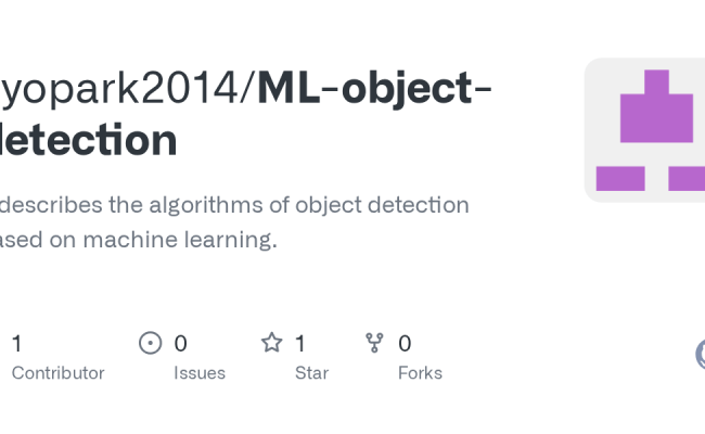 GitHub - Kyopark2014/ML-object-detection: It Describes The Algorithms ...
