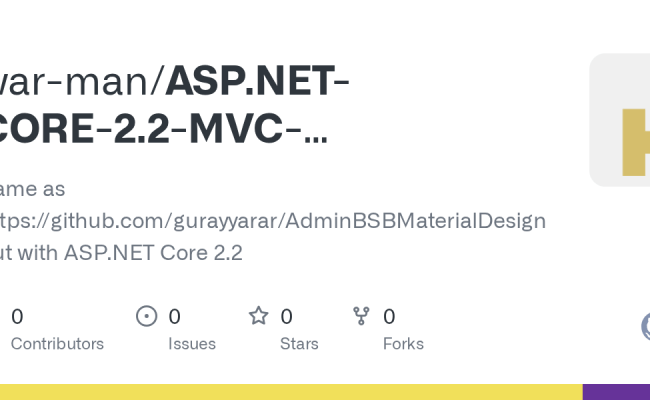 GitHub - War-man/ASP.NET-CORE-2.2-MVC-AdminBSB-Material-Design: Same As ...