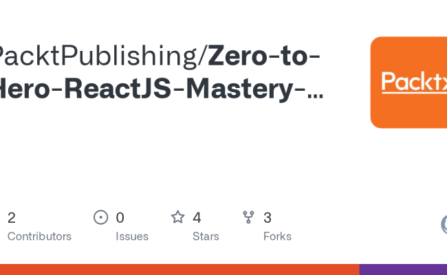 GitHub - PacktPublishing/Zero-to-Hero-ReactJS-Mastery-Course
