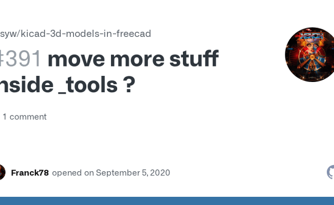 Move More Stuff Inside _tools ? · Issue #391 · Easyw/kicad-3d-models-in ...