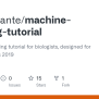 GitHub - Scottgigante/machine-learning-tutorial: Machine Learning ...