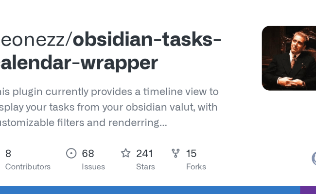 GitHub - Leonezz/obsidian-tasks-calendar-wrapper: This Plugin Currently ...