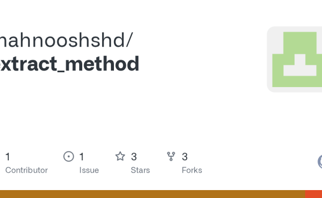 GitHub - Mahnooshshd/extract_method