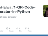 Github Yashhalwai 1 Qr Code Generator In Python Simple Qr Code Generator