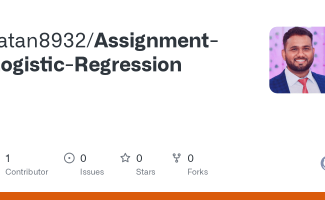 GitHub - Ratan8932/Assignment-Logistic-Regression