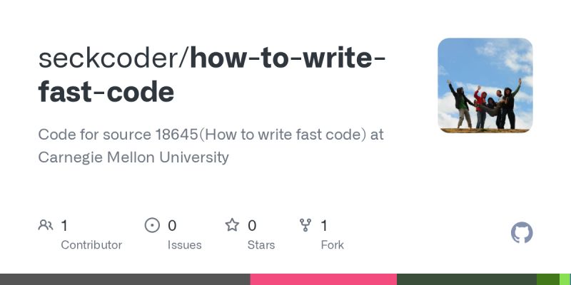 Github Wangluting Cmu 18645 How To Write Fast Code This Is The - Premium Vintage Image Gallery - Mobile