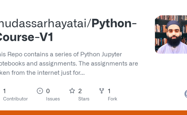 GitHub - Mudassarhayatai/Python-Course-V1: This Repo Contains A Series Of Python Jupyter ...