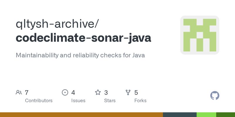 Github Codeclimate Codeclimate Sonar Java Maintainability And Reliability Checks For Java - Premium Abstract Picture Gallery - Full HD