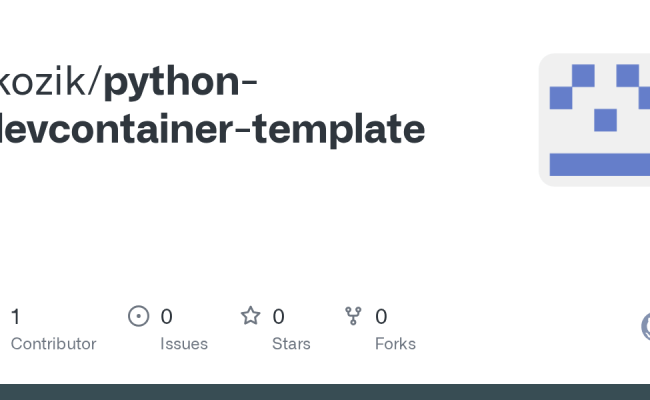 GitHub - Jkozik/python-devcontainer-template