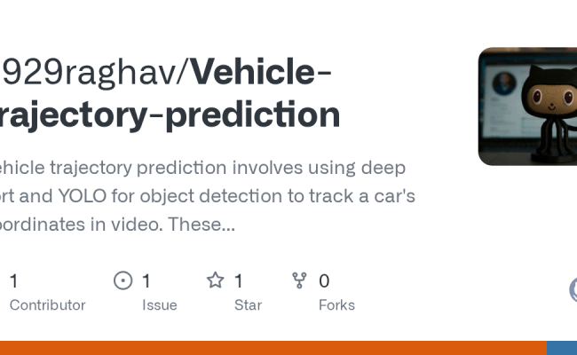 GitHub - 2929raghav/Vehicle-trajectory-prediction: Vehicle Trajectory ...