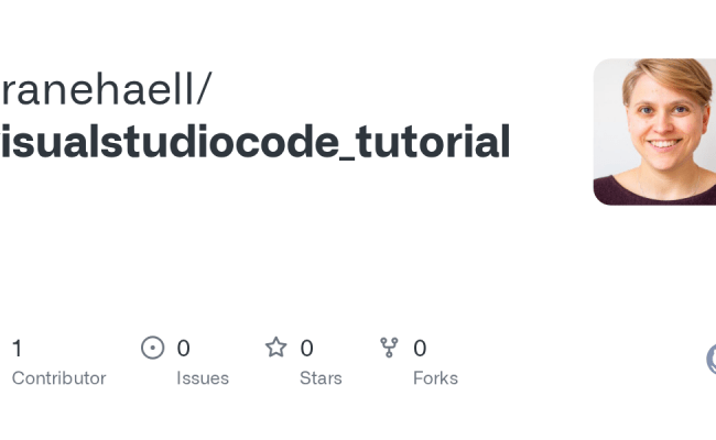 GitHub - Granehaell/visualstudiocode_tutorial