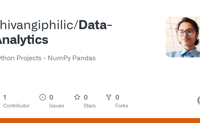 GitHub - Shivangiphilic/Data-Analytics: Python Projects - NumPy Pandas