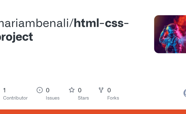 GitHub - Mariambenali/html-css-project