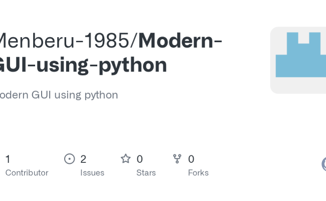 GitHub - Menberu-1985/Modern-GUI-using-python: Modern GUI Using Python