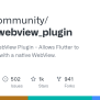 GitHub - Fluttercommunity/flutter_webview_plugin: Community WebView ...