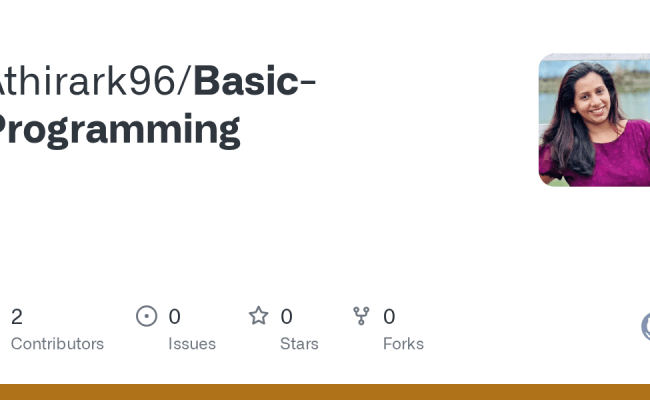GitHub - Athirark96/Basic-Programming