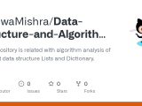 Github Vishwamishra Data Structure And Algorithm Using Python This