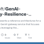 Issues · Microsoft/GenAI-Gateway-Resilience-Service-Example · GitHub