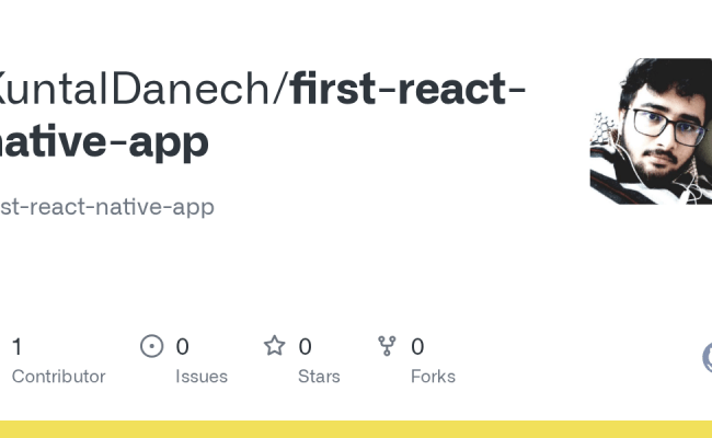 GitHub - KuntalDanech/first-react-native-app: First-react-native-app