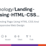 GitHub - TheTechology/Landing-Page-Using-HTML-CSS-And-JavaScript ...
