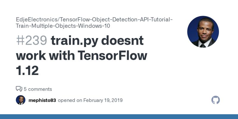 Train Py Doesnt Work With Tensorflow 1 12 Issue 239 - Premium Mountain Design - 8K