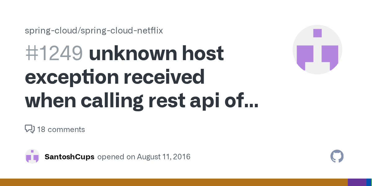 Mvn Test Java Unknownhostexception Discovery Unknown Error Issue 21 Kbastani Spring Cloud Microservice Example Github 