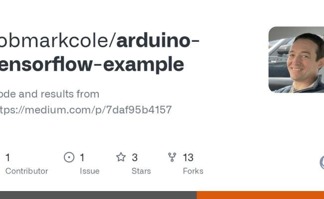 GitHub - Robmarkcole/arduino-tensorflow-example: Code And Results From ...