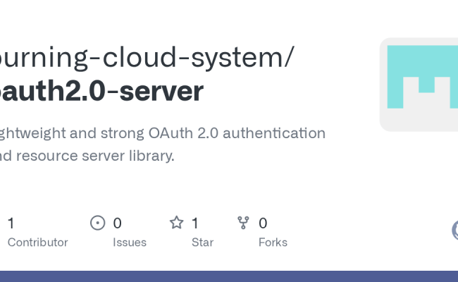 GitHub - Burning-cloud-system/oauth2.0-server: Lightweight And Strong ...