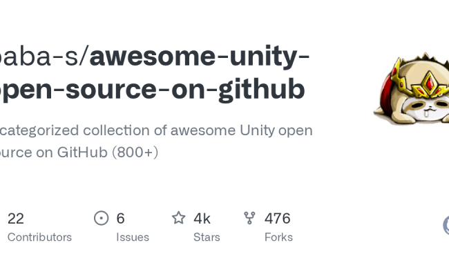 GitHub - Baba-s/awesome-unity-open-source-on-github: A Categorized ...
