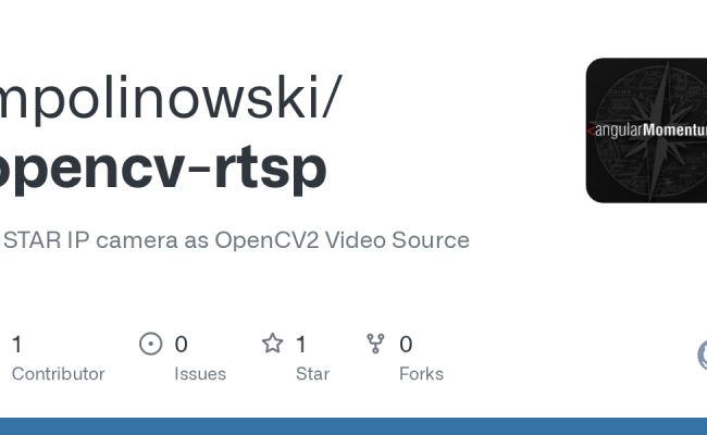 GitHub - Mpolinowski/opencv-rtsp: INSTAR IP Camera As OpenCV2 Video Source