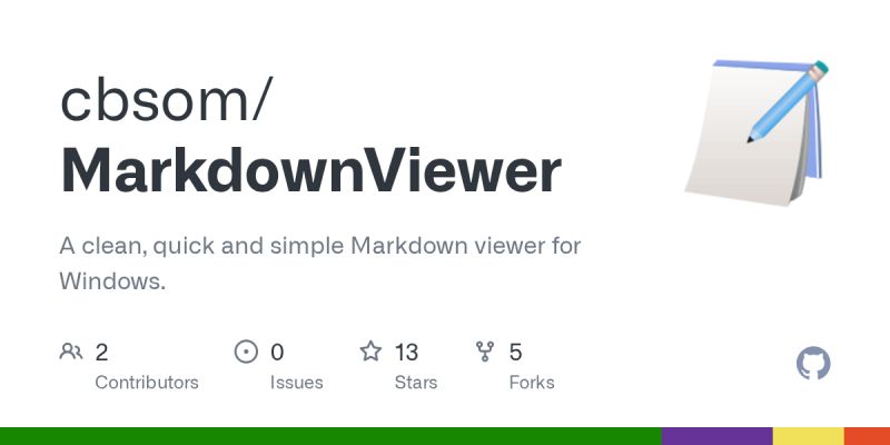 GitHub - cbsom/MarkdownViewer: A clean, quick and simple Markdown ...