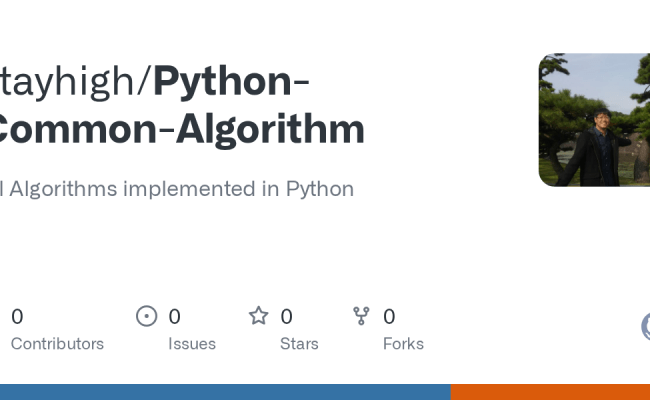GitHub - Stayhigh/Python-Common-Algorithm: All Algorithms Implemented ...