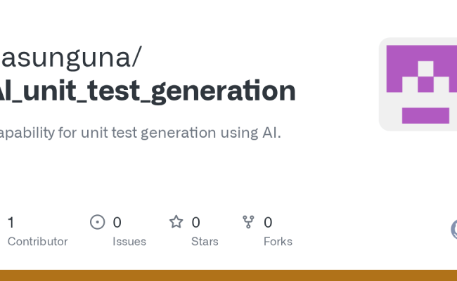 GitHub - Kasunguna/AI_unit_test_generation: Capability For Unit Test ...