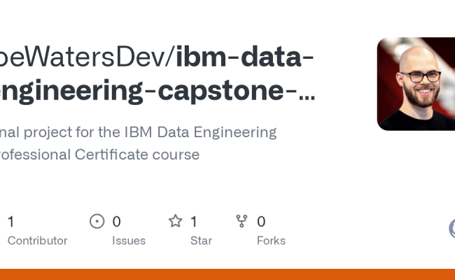 GitHub - JoeWatersDev/ibm-data-engineering-capstone-project: Final ...