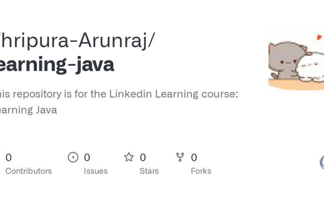 GitHub - Thripura-Arunraj/learning-java: This Repository Is For The ...