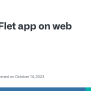 Flet App On Web Server · Issue #1957 · Flet-dev/flet · GitHub